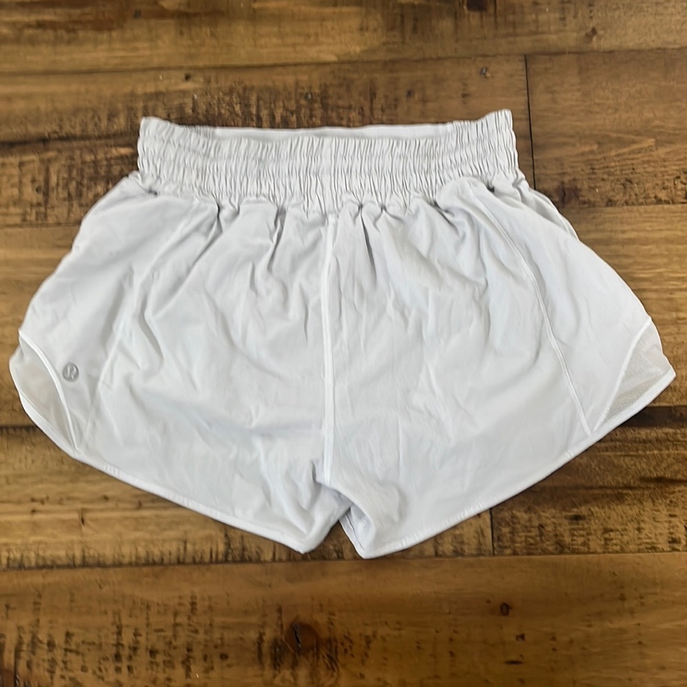 Lulu lemon size 0 athletic shorts. White.